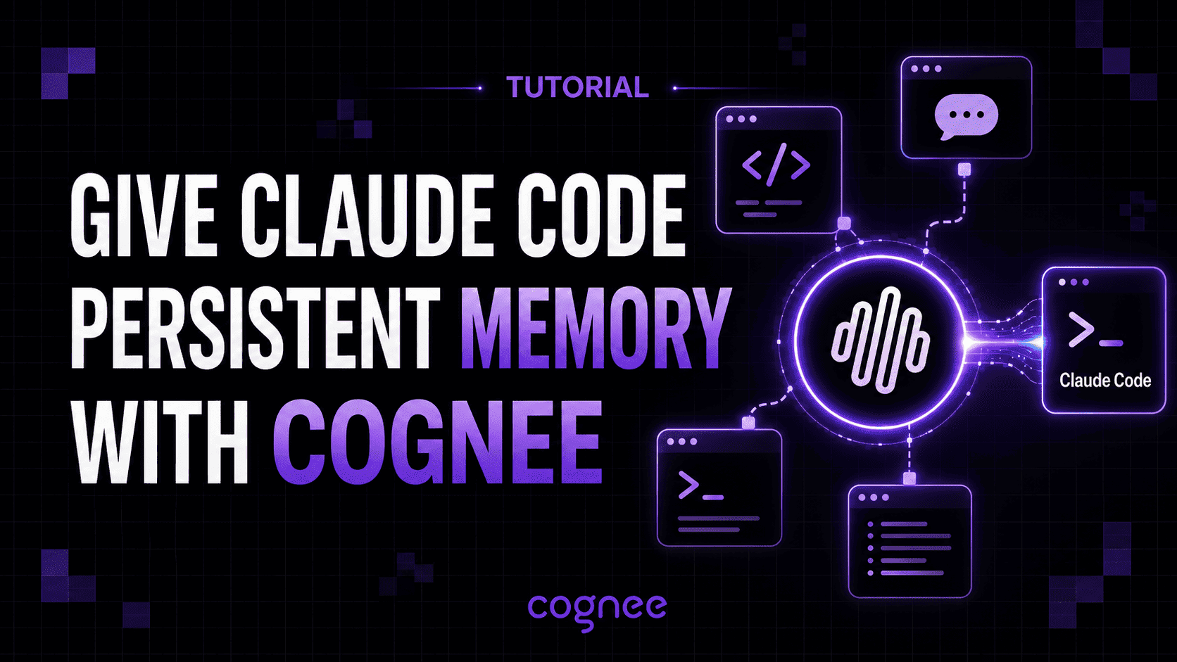 Give Claude Code Persistent Memory With cognee