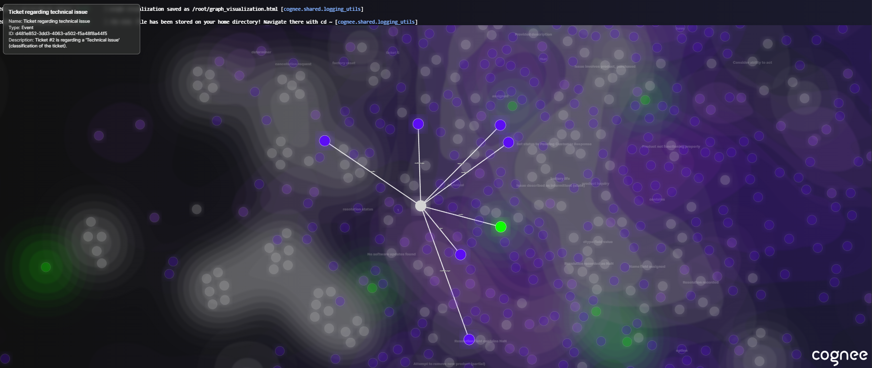 The Initial Knowledge Graph of Cognee