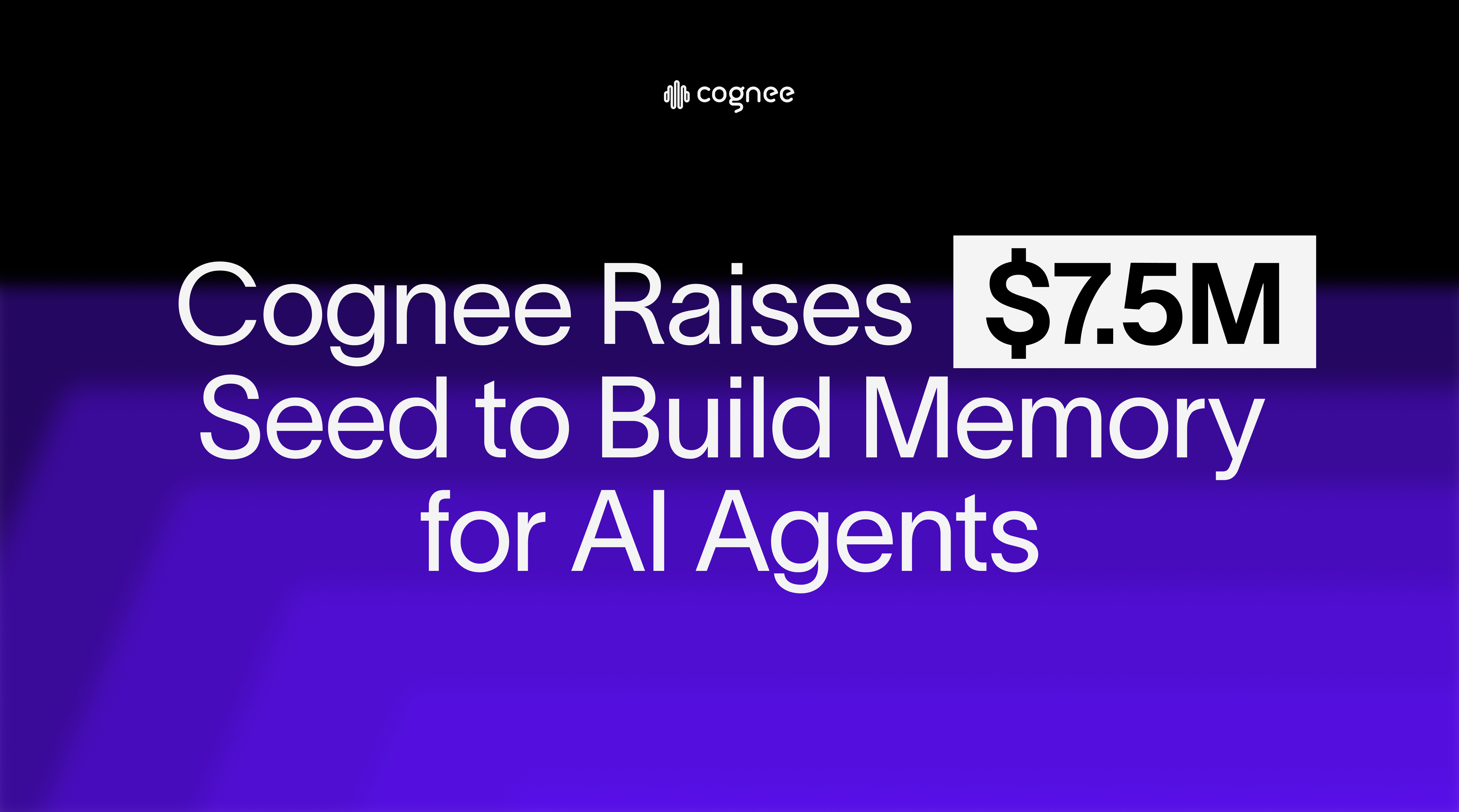 cognee raises 7.5M dollars seed