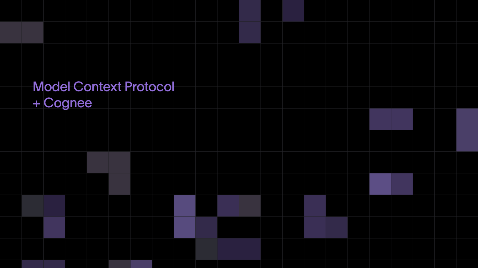 Model Context Protocol + Cognee: LLM Memory Made Simple